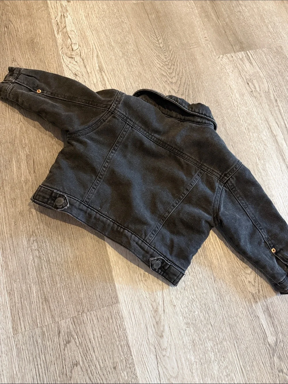 Kids Black Denim Jacket - 9-12 mos ZARA